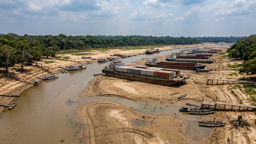 Estiagem na Amazônia já pressiona transporte e pode encarecer produtos em Manaus; entenda os riscos para o Norte