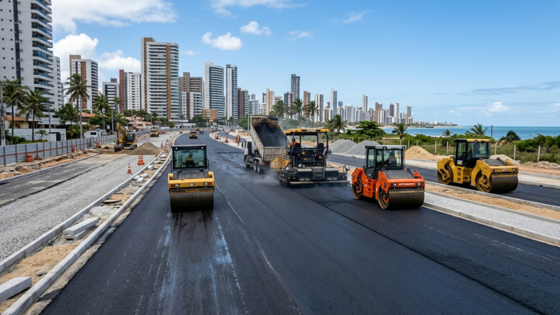 Fortaleza acelera obras de pavimentação: como R$ 168 milhões podem mudar mobilidade, empregos e qualidade de vida
